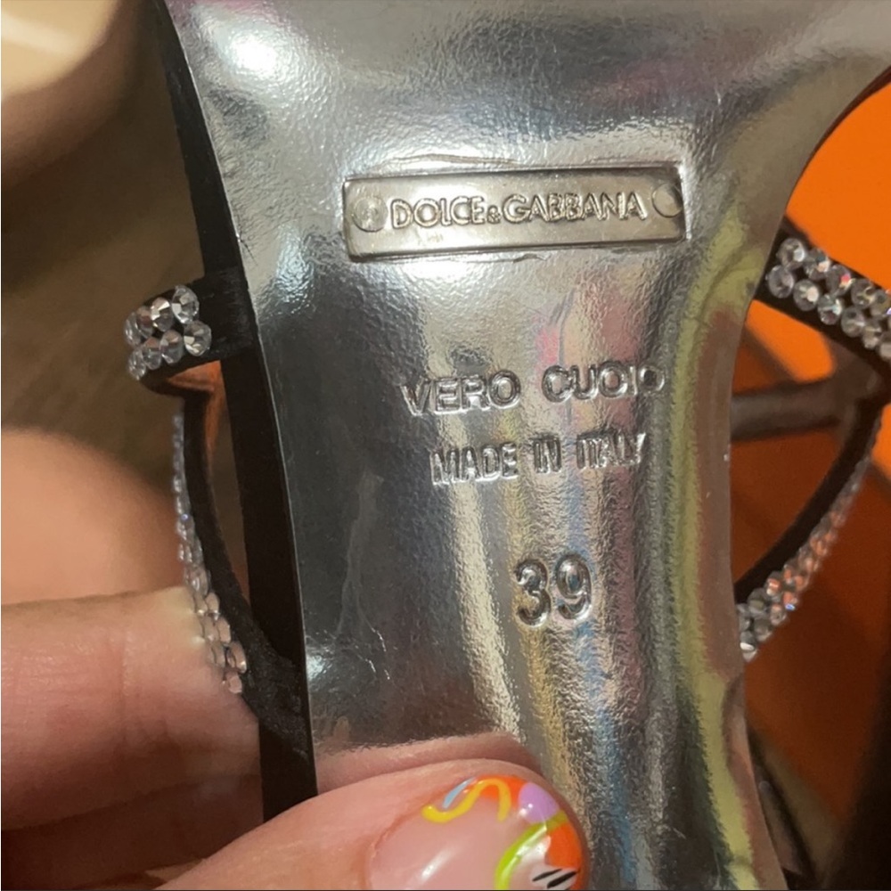 Dolce & Gabbana 💎🖤Silk Sandals - Picture 15 of 16